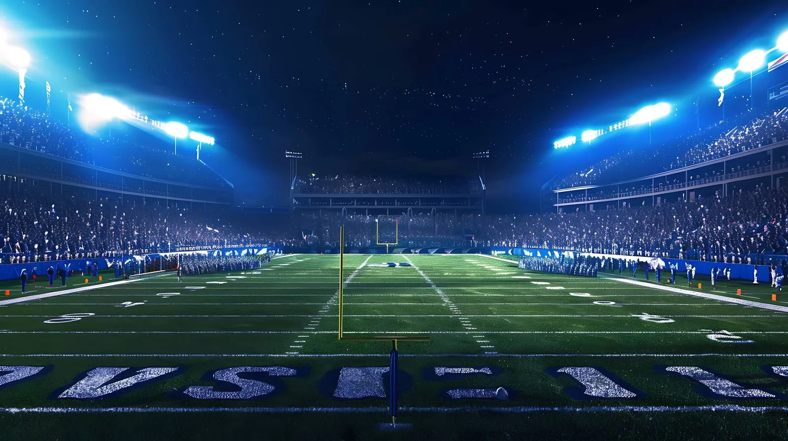 Nighttime College Football Tee on White Background — free download from Dotvec