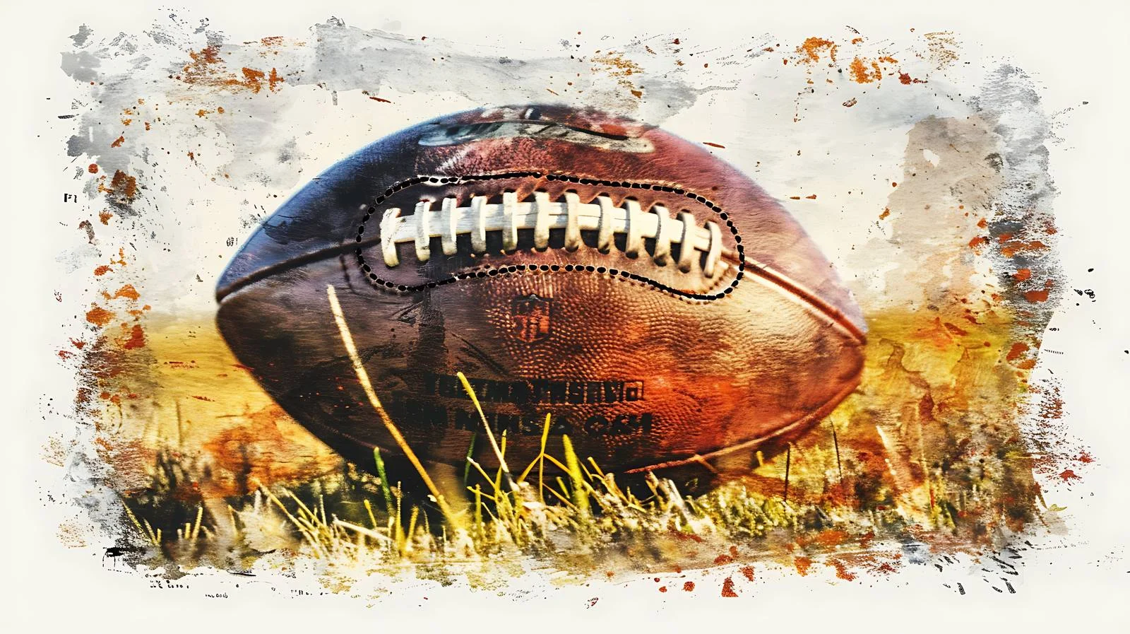 Dynamic College Football on Grunge Field — free download from Dotvec