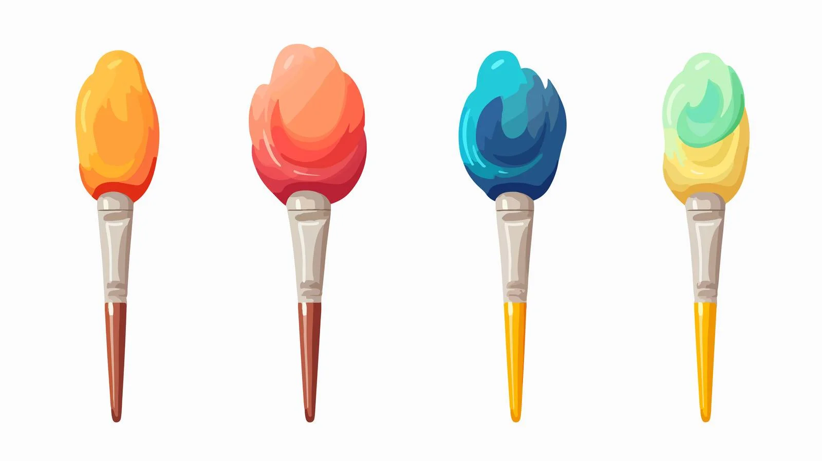 Vibrant Brush Stroke Artwork — free download from Dotvec