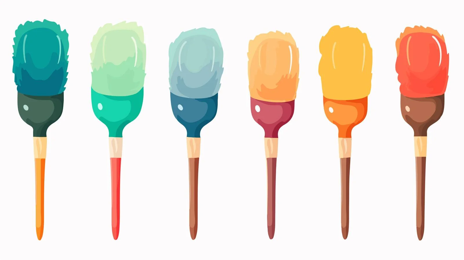 Color Brush in Various Shapes — free download from Dotvec