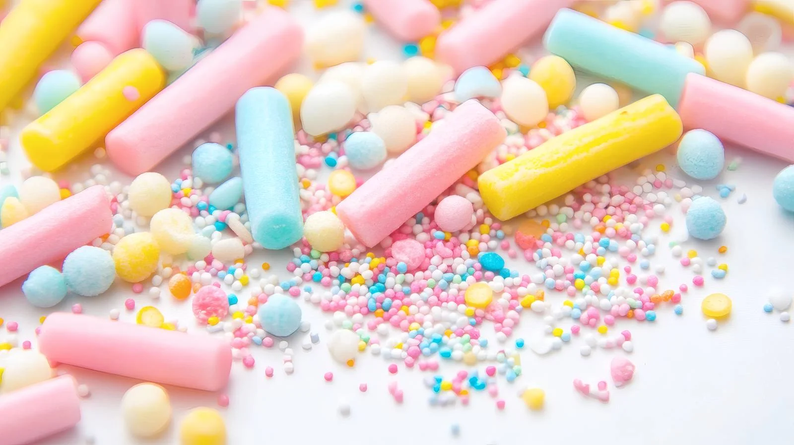 Vibrant Pastel Sprinkles on White Background — free download from Dotvec