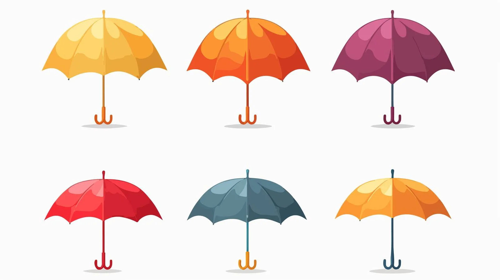 Colorful Umbrella Rain Protection Icon — free download from Dotvec