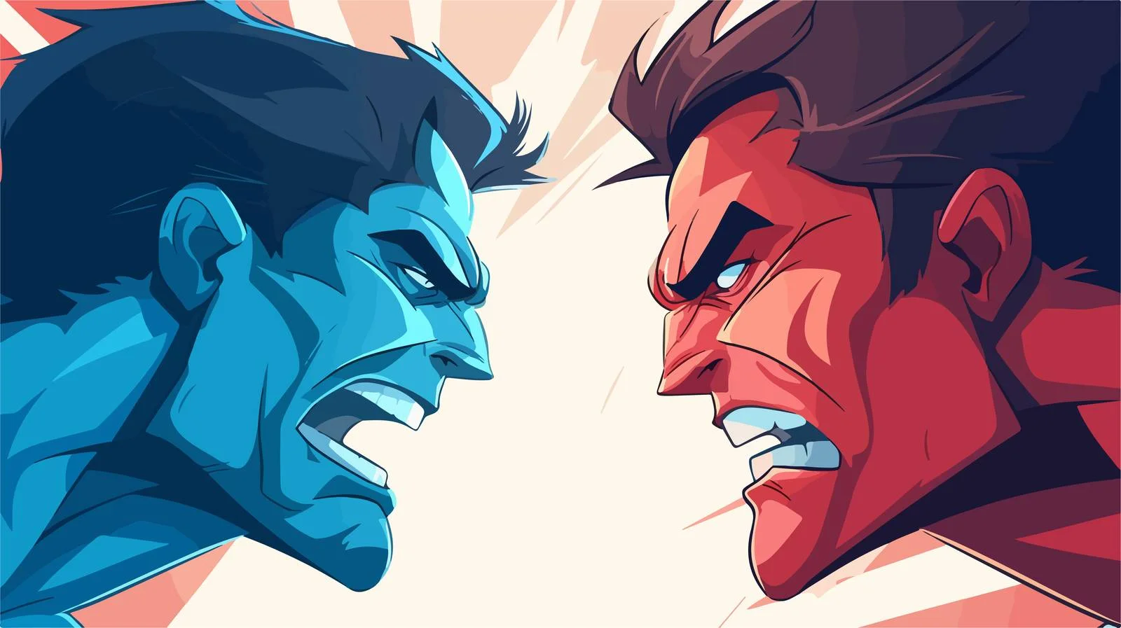 Epic Cartoon Battle Scene Background — free download from Dotvec