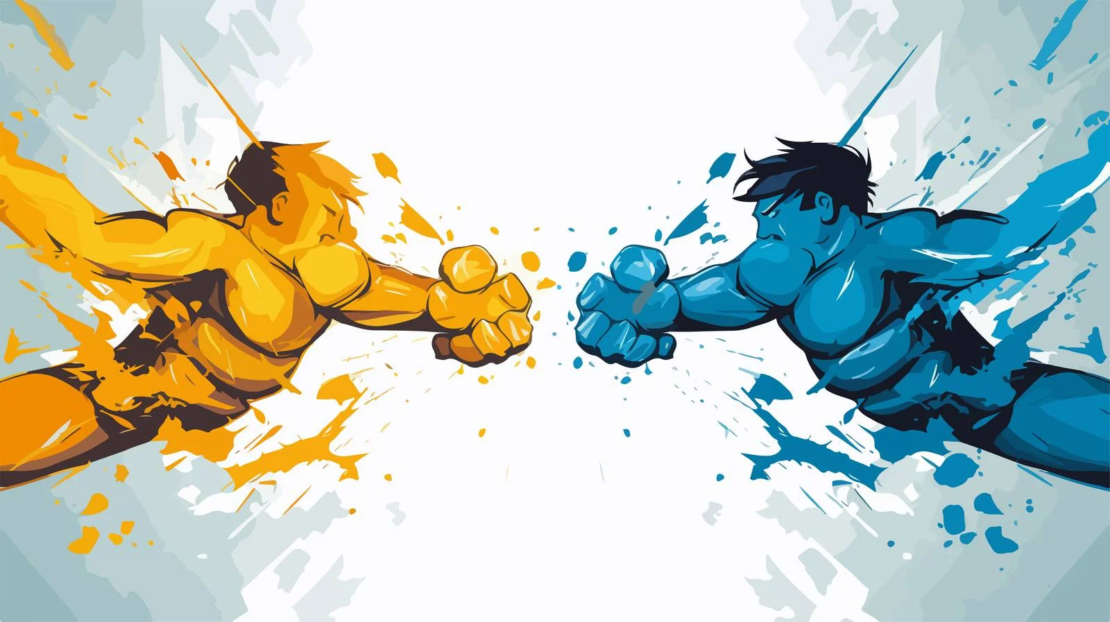 Epic Cartoon Battle Scene — free download from Dotvec