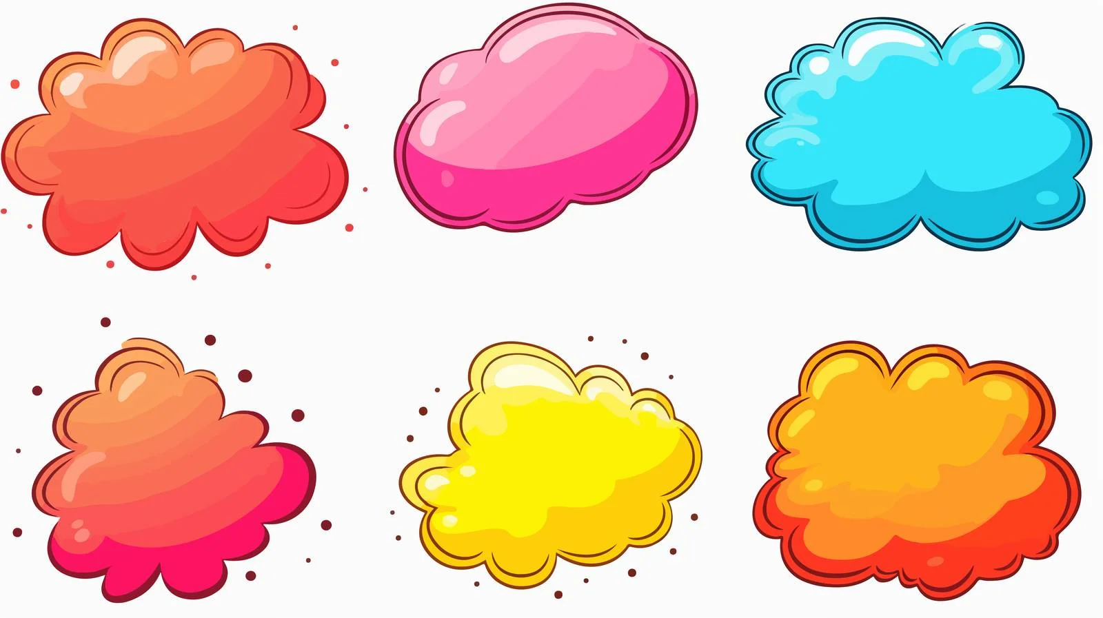 Comic Speech Bubbles Collection — free download from Dotvec