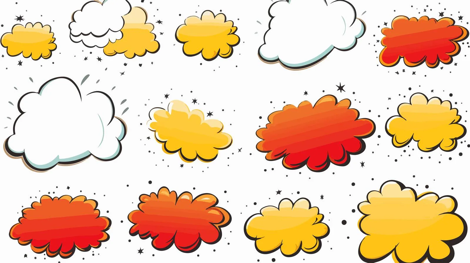 Comic Speech Bubbles Collection — free download from Dotvec