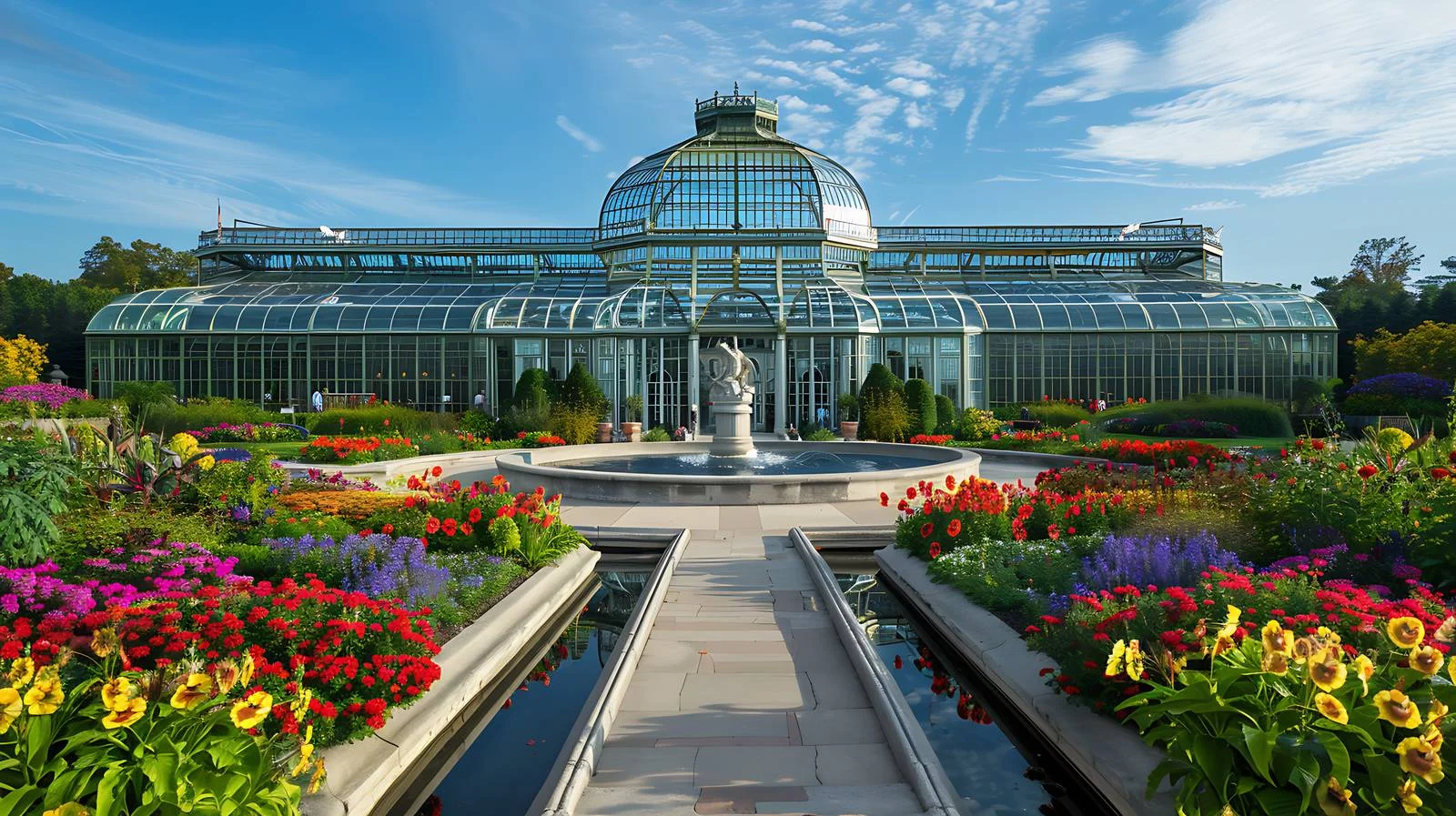 Serene Como Park Conservatory Summer Morning — free download from Dotvec