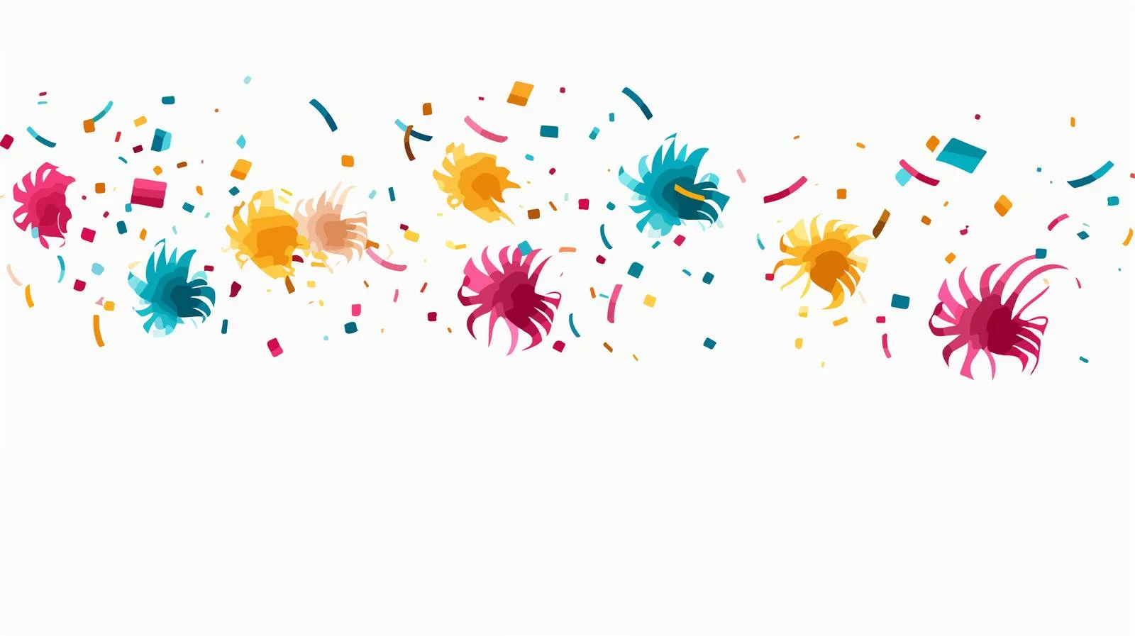 Colorful Confetti Rolls Illustration — free download from Dotvec