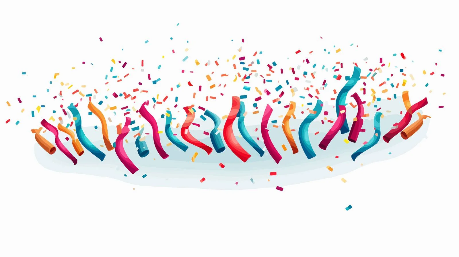 Colorful Confetti Vector Roll — free download from Dotvec