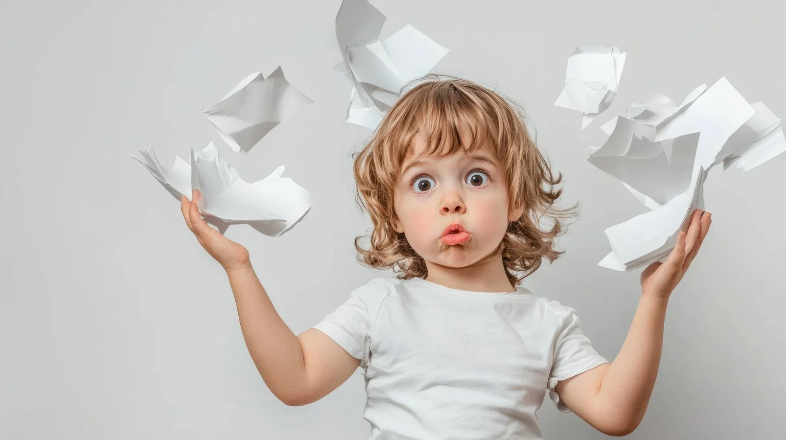 Upset Child and Torn Paper Family Portrait — free download from Dotvec