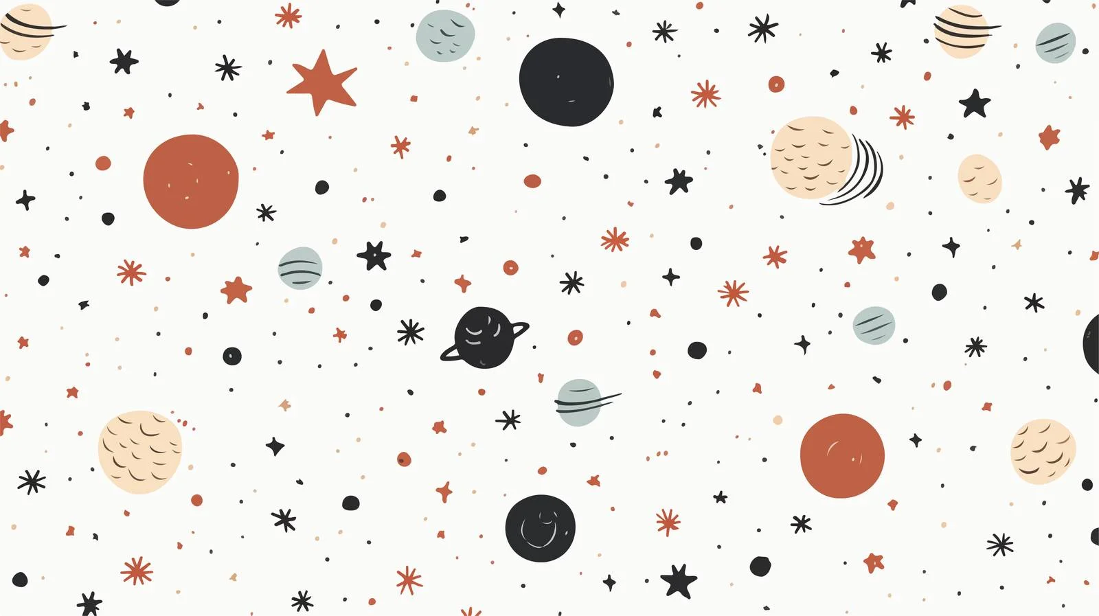 Celestial Doodle Pattern — free download from Dotvec