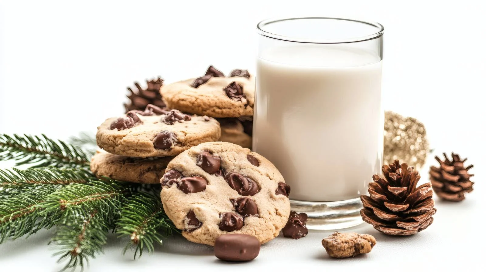 Traditional Treat for Santa on White Background — free download from Dotvec