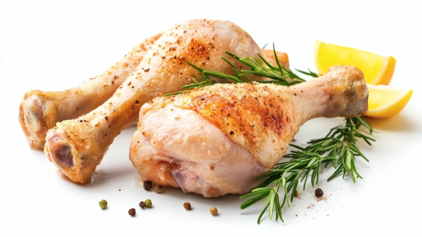 Whole chicken legs on white background — free download from Dotvec