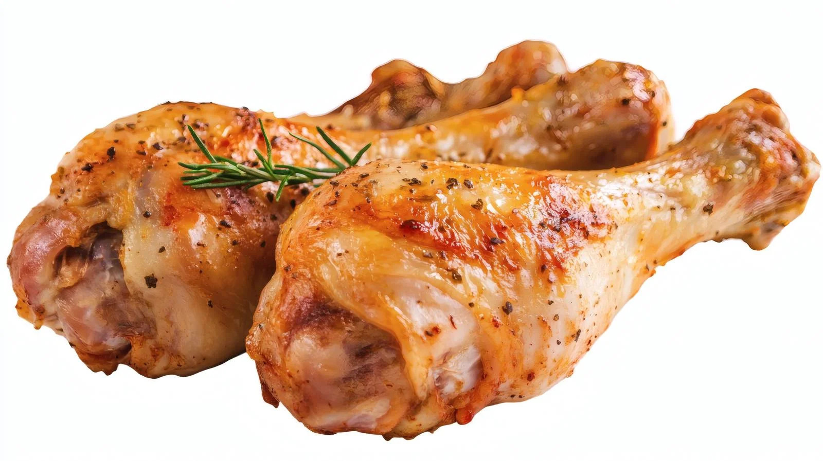 Cooking Chicken Legs on White Background – free roasting image from Dotvec