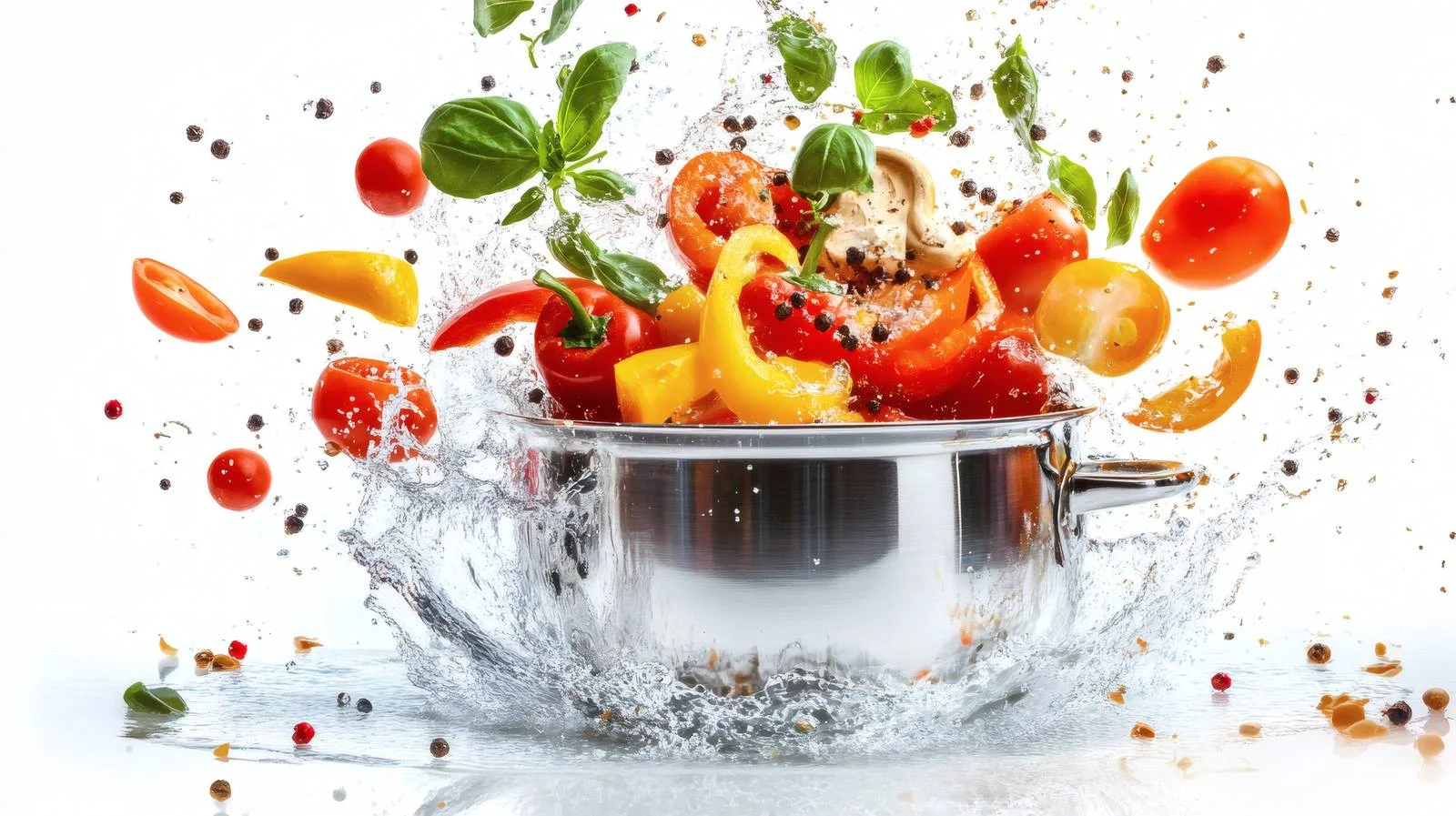 Elegant Cooking Food Concept on White Background — free download from Dotvec