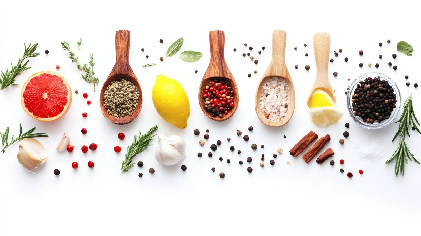 Culinary Ingredients on White Background — free download from Dotvec