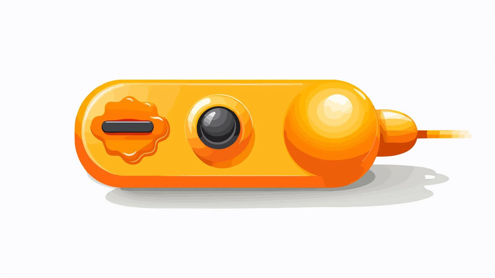 Orange Video Game Joystick — free download from Dotvec