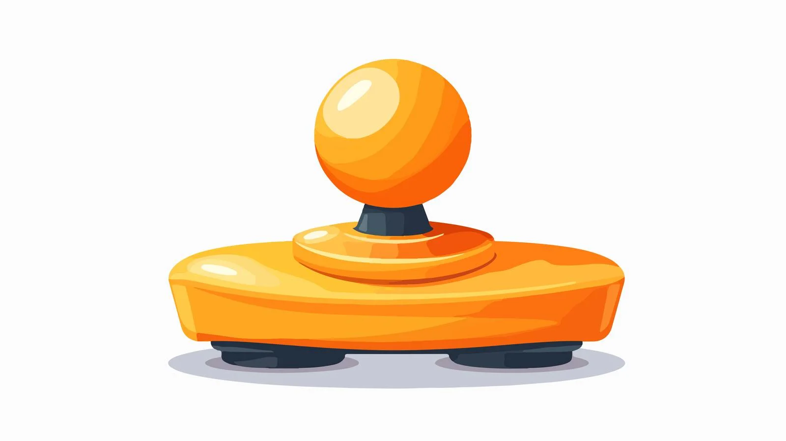 Orange Video Game Joystick — free download from Dotvec