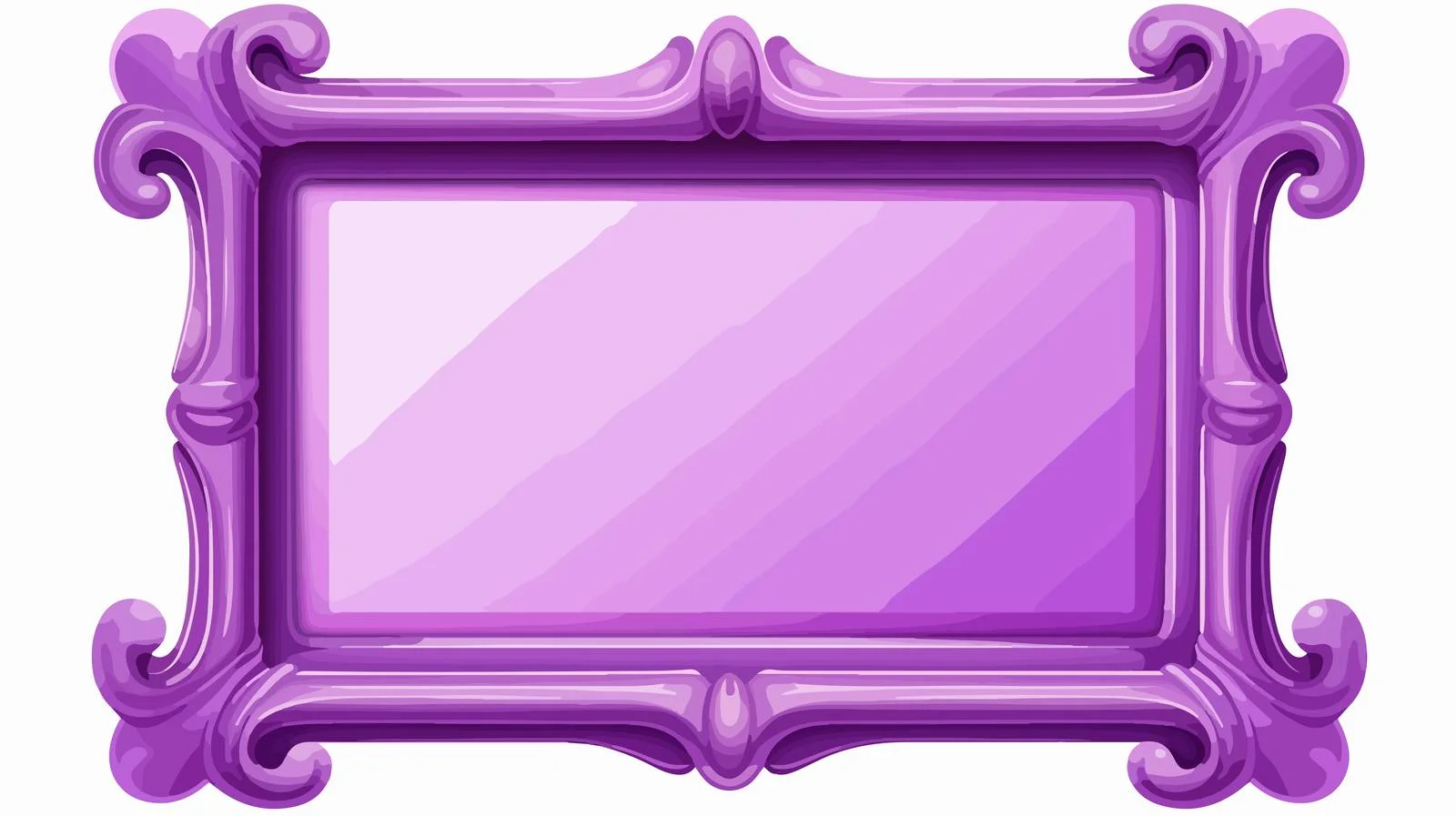 Playful Purple Picture Frame — free download from Dotvec