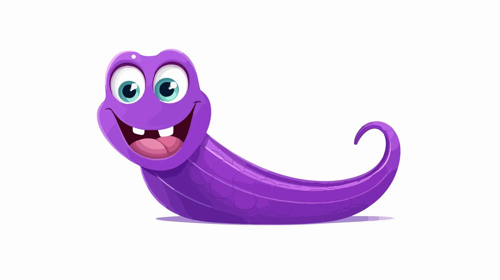 Playful Purple Eel Vector Illustration — free download from Dotvec