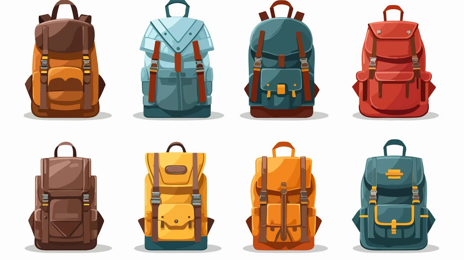 Fashionable Backpack Set for Various Activities — free download from Dotvec