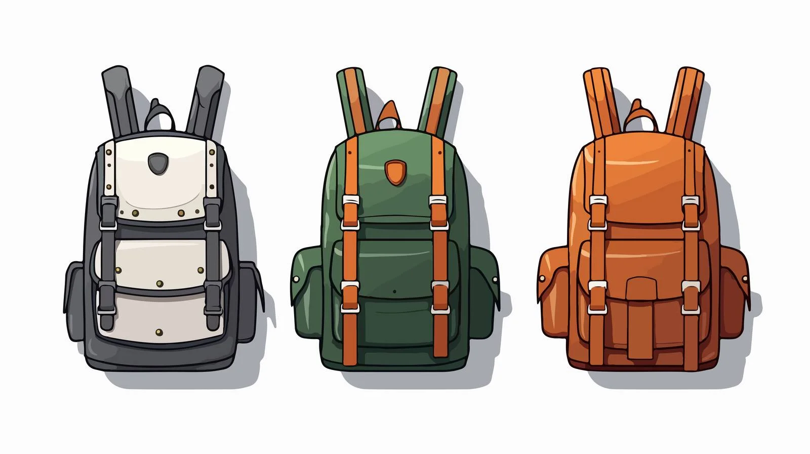 Stylish Backpack Set — free download from Dotvec