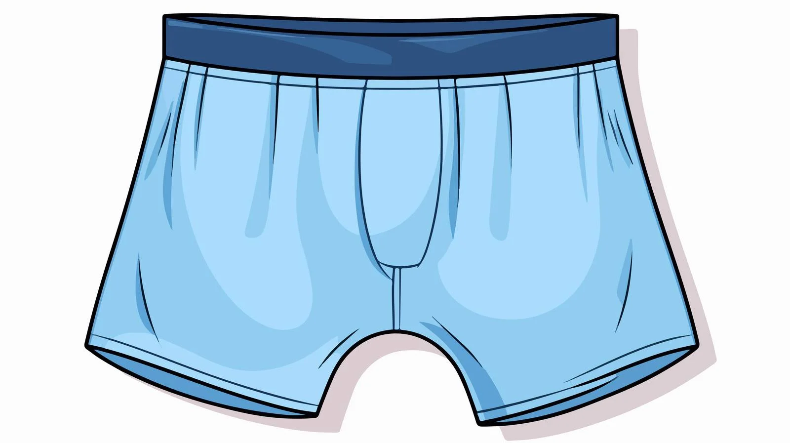 Cartoon Style Blue Boxer Shorts — free download from Dotvec