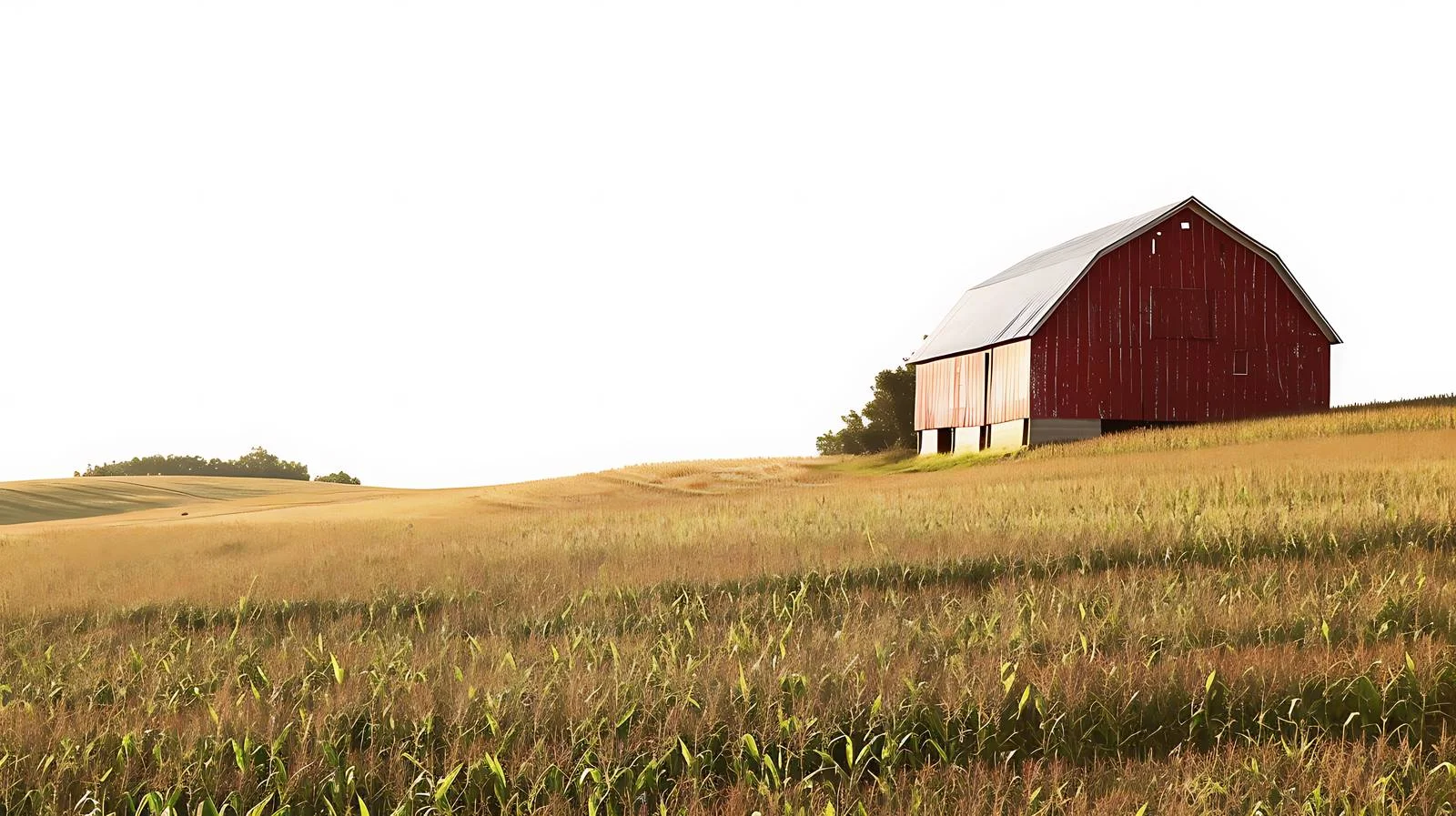 Idyllic Barn in Late Summer Cornfield — free download from Dotvec