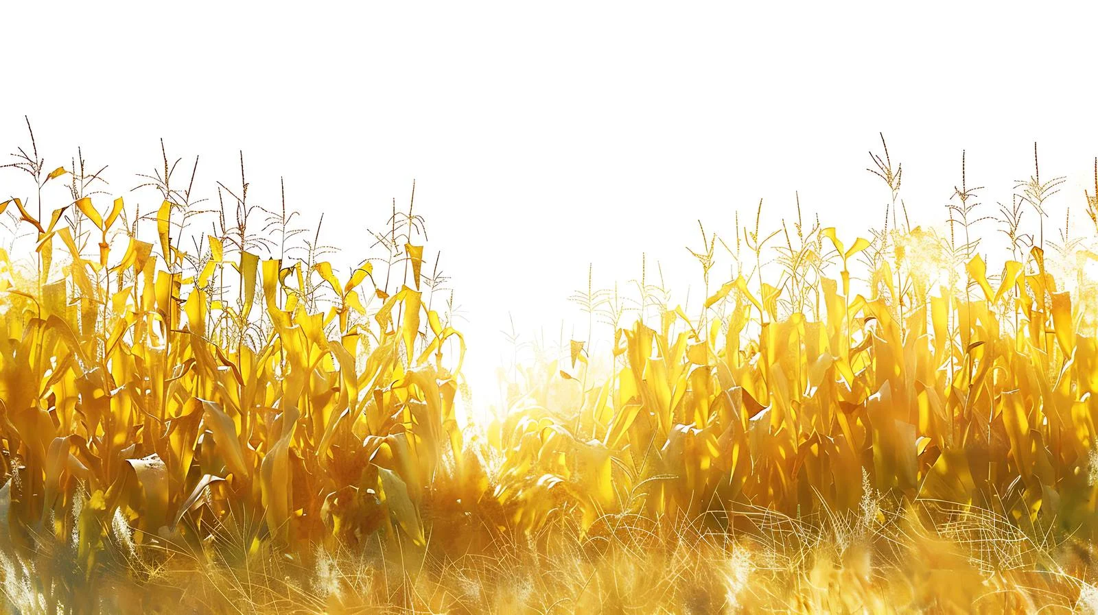 Sunlit Corn Rows in Late Afternoon — free download from Dotvec