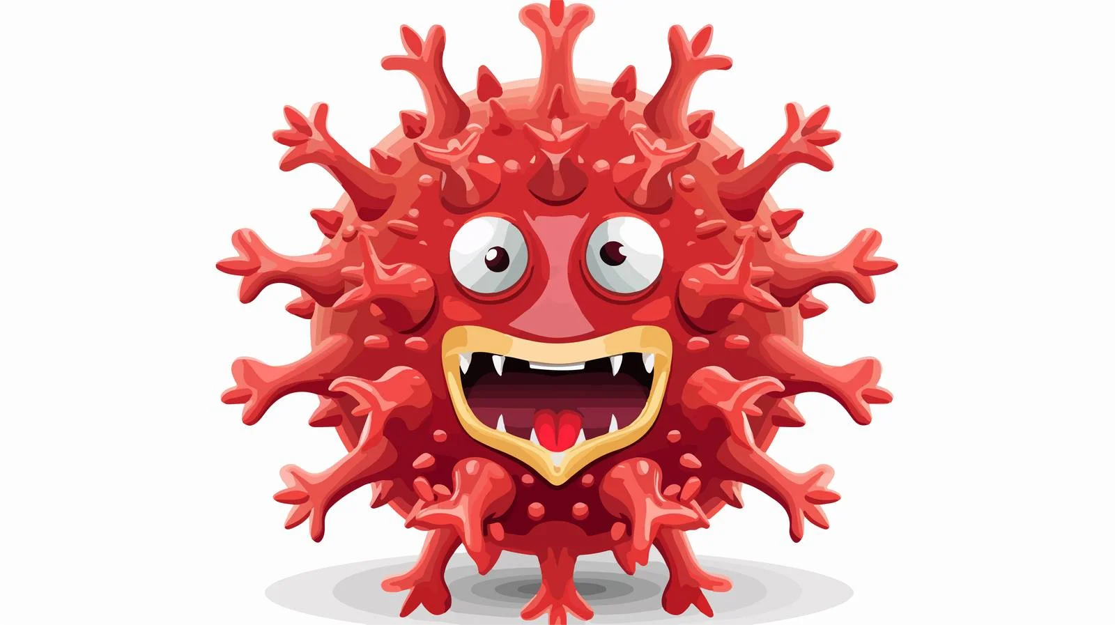 Viral Infection Simulation Vector Illustration — free download from Dotvec