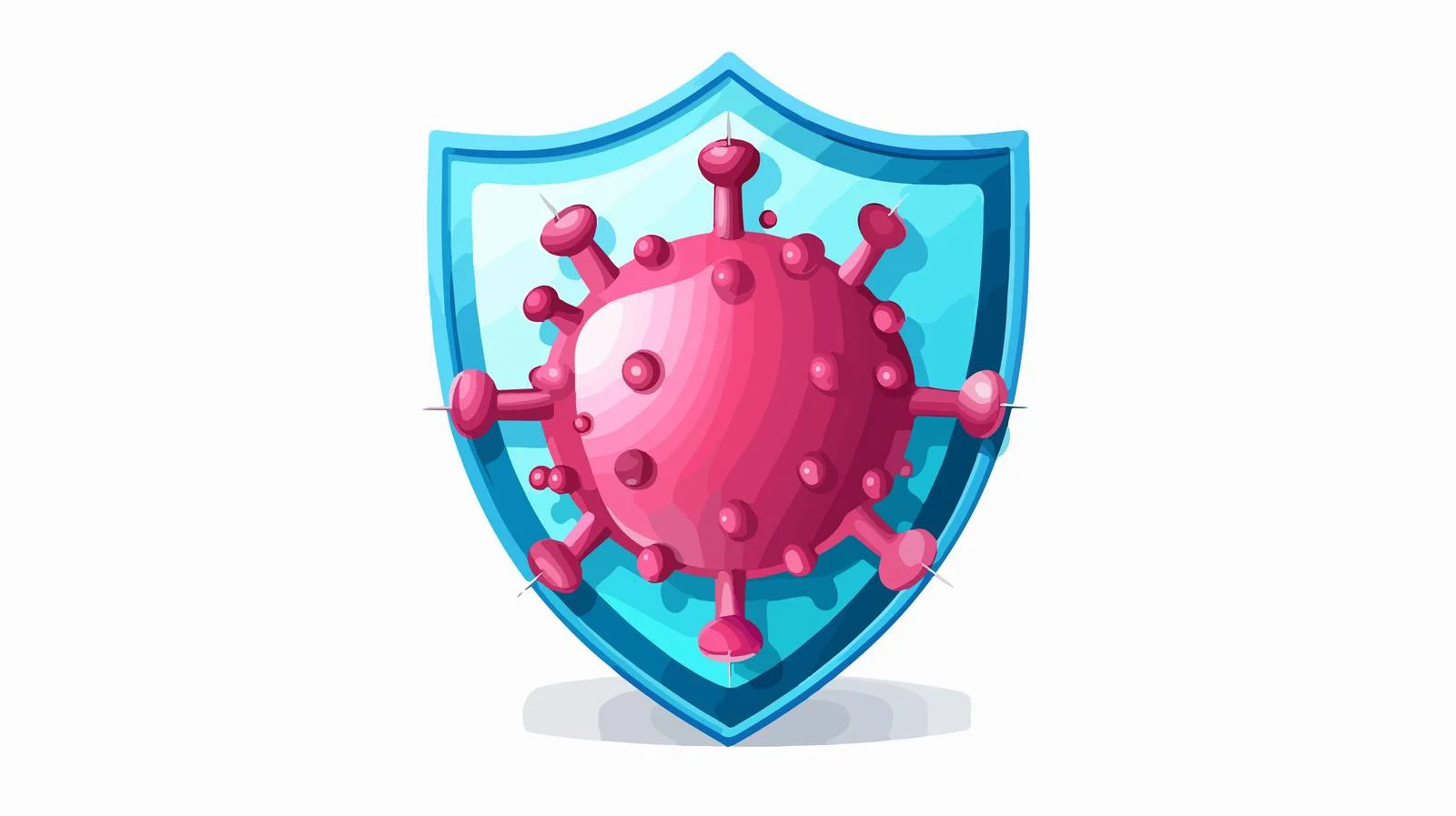Virus Shield Icon for Coronavirus Protection — free download from Dotvec