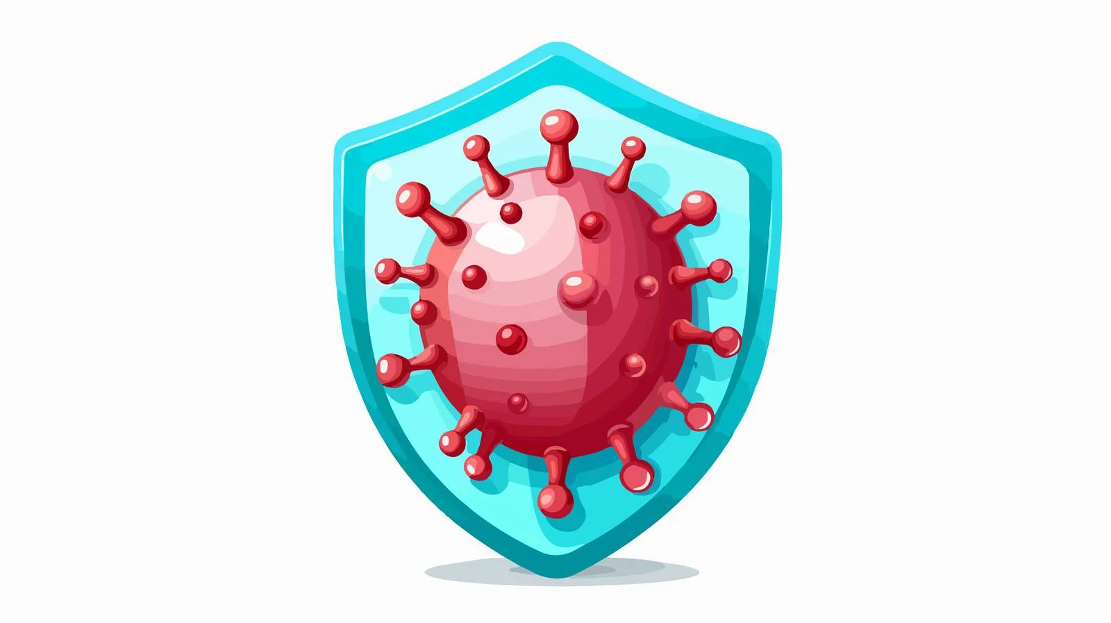 Virus Shield Isolated Icon for Protection — free download from Dotvec