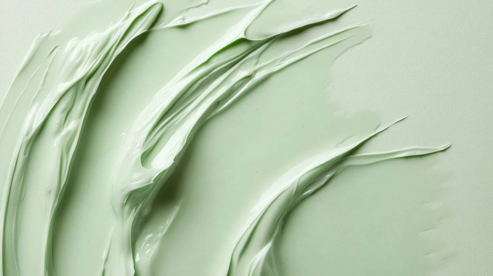 Smooth Cosmetic Cream Gel on Green Background — free download from Dotvec