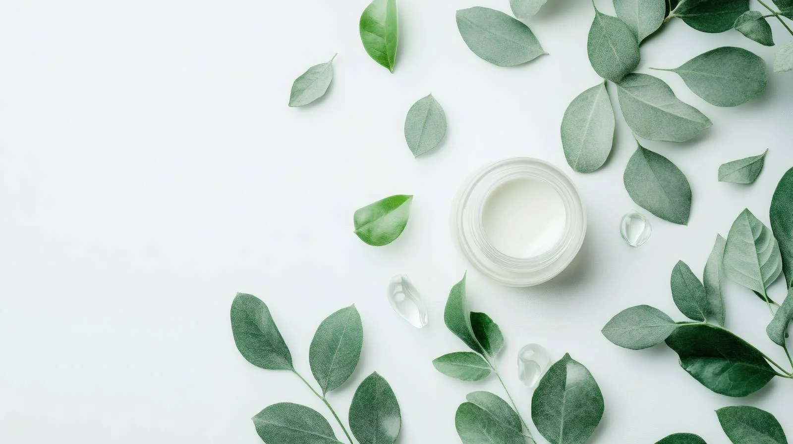 Luxurious Cream, Serum, and Fresh Leaves — free download from Dotvec