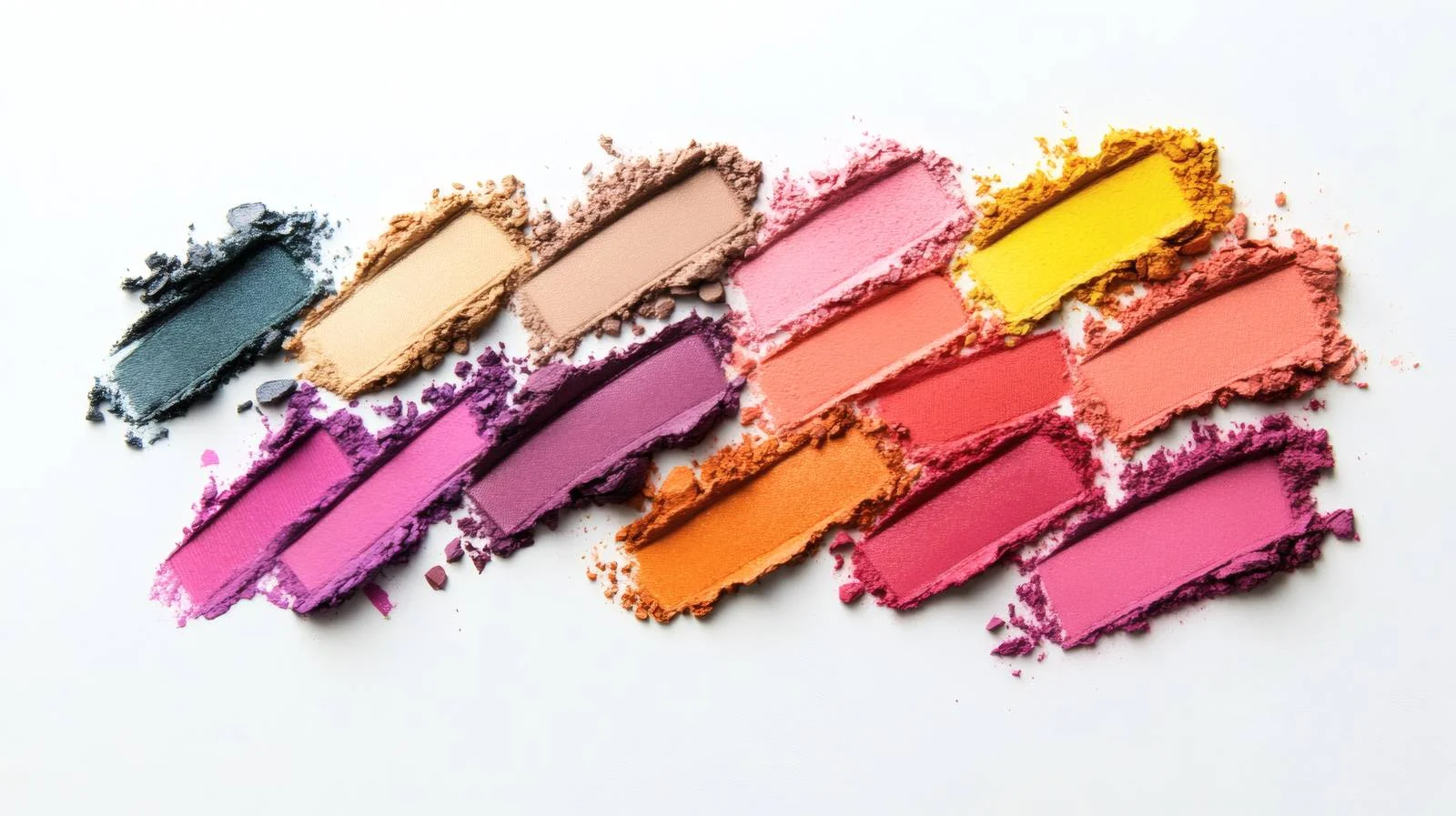 Assorted Cosmetic Swatches on White Background — free download from Dotvec