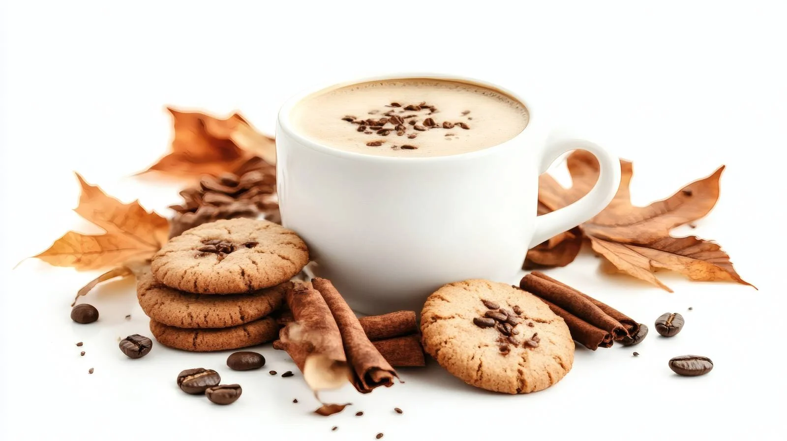 Autumn Snack Scene with Coffee Mug — free download from Dotvec