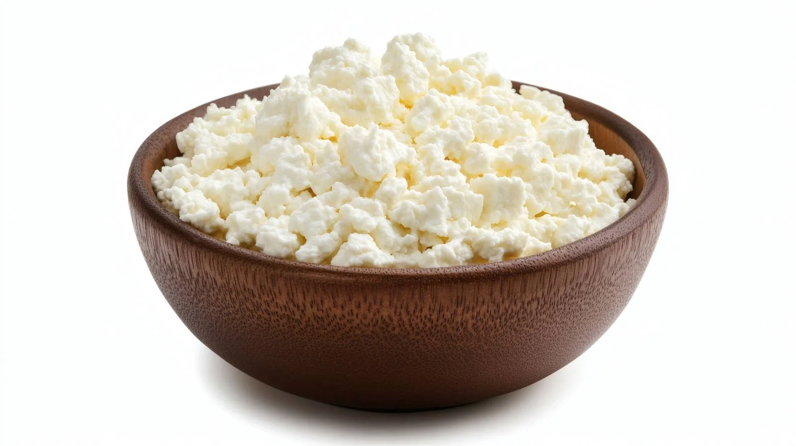Fresh Cottage Cheese Background Against White — free download from Dotvec