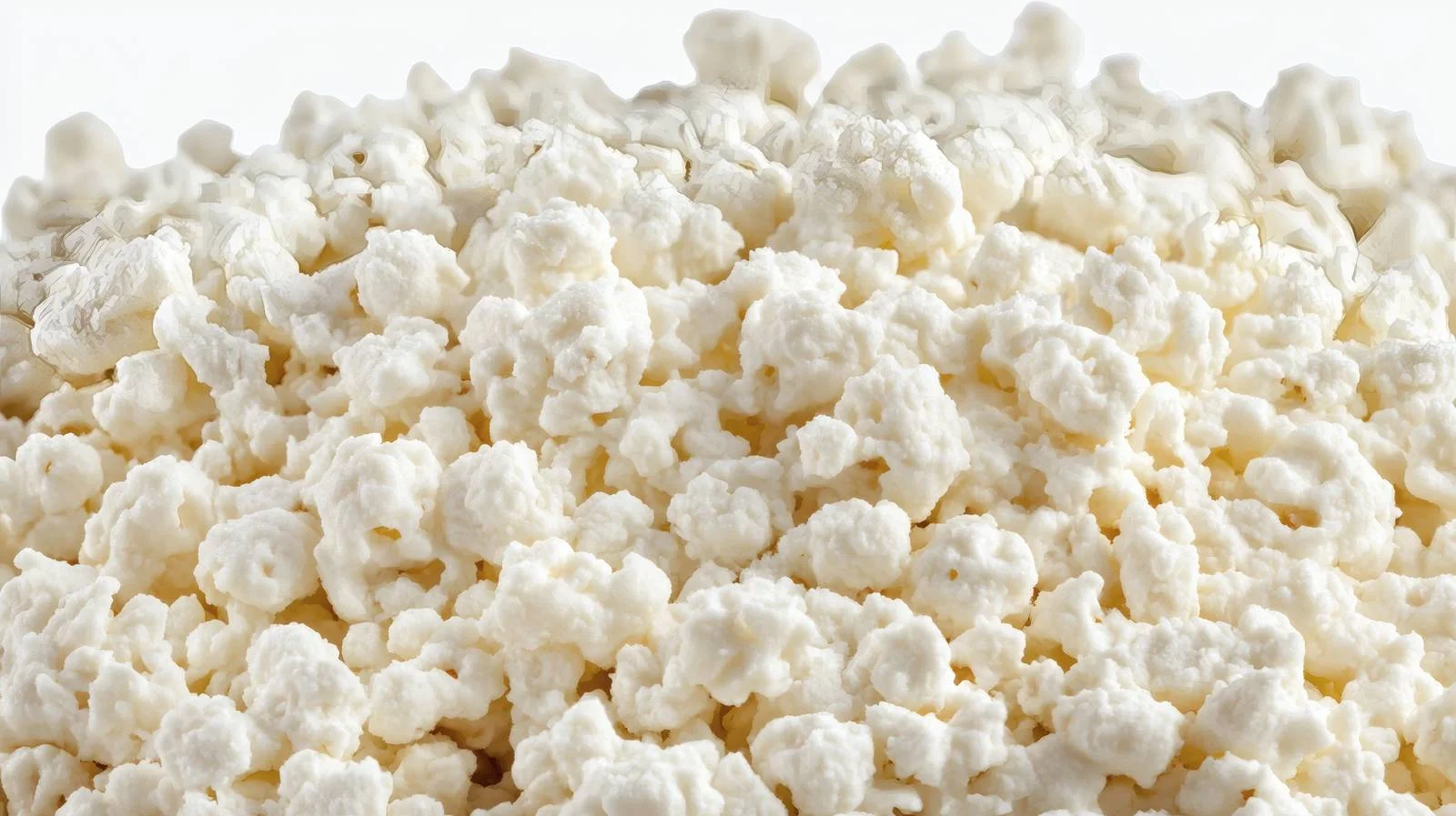 Cottage Cheese Background on White Isolation — free download from Dotvec