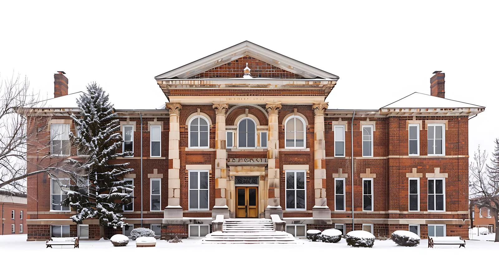 Historic Windom Minnesota Courthouse Tower View — free download from Dotvec