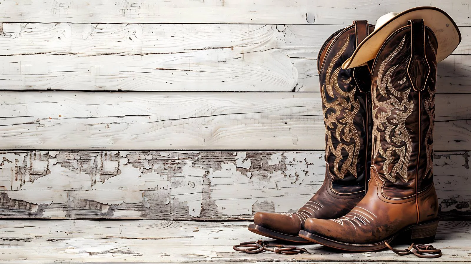 Western Cowboy Accessories on Distressed Wood — free download from Dotvec