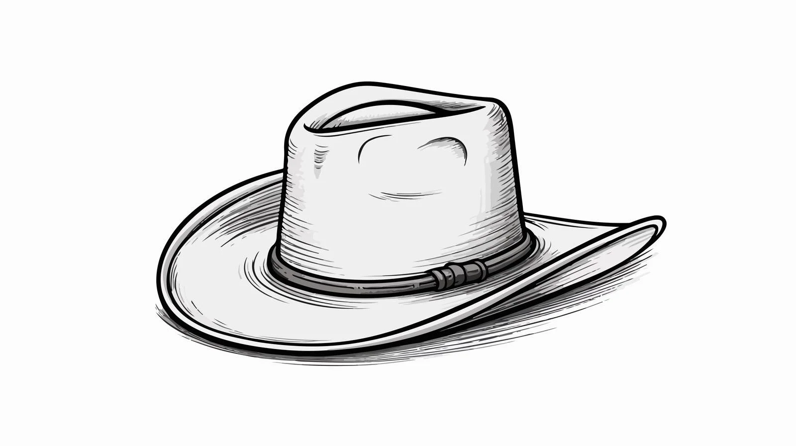 Cowboy Farmer Doodle Sketch — free download from Dotvec