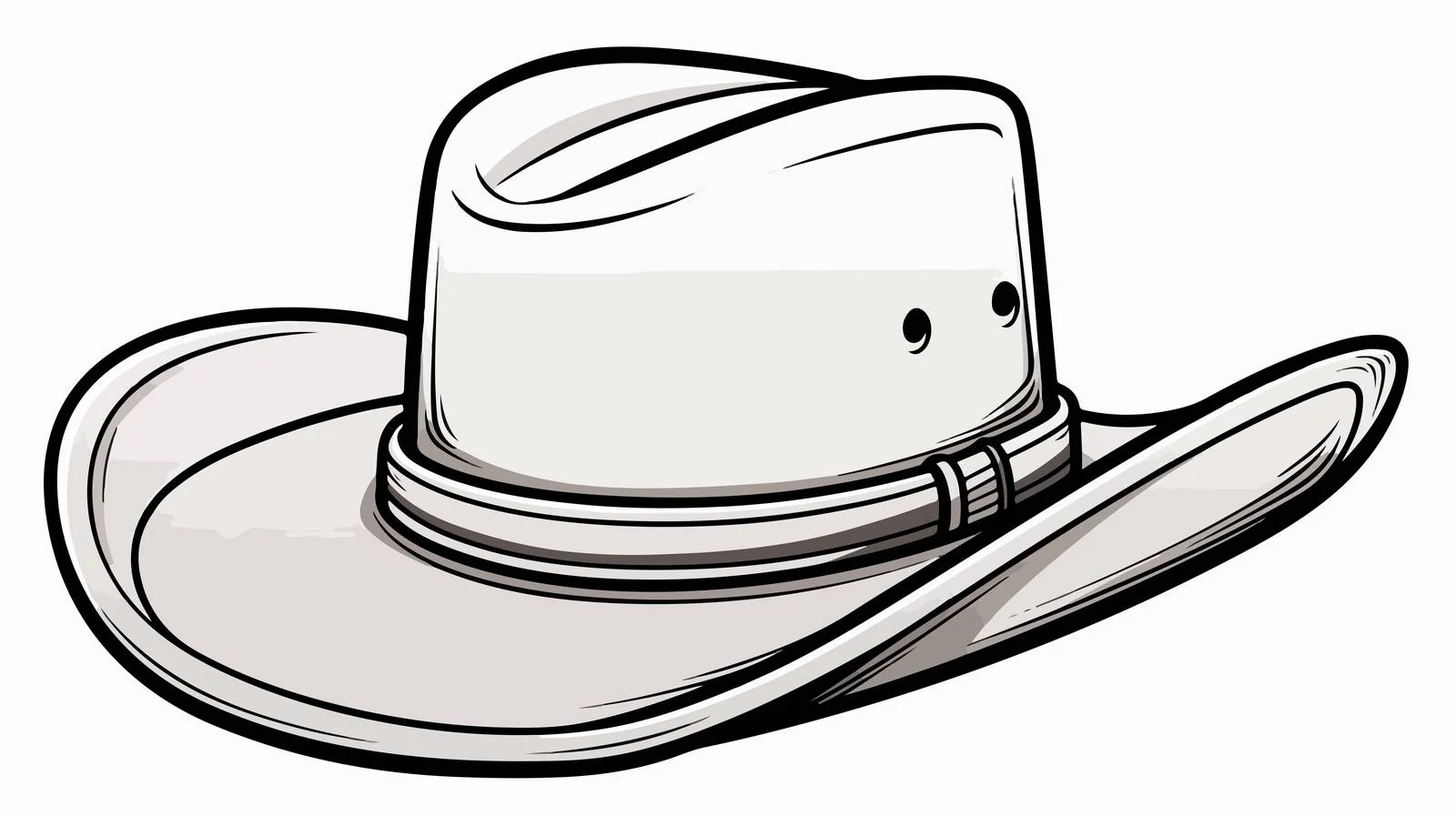 Rustic Farmer Cowboy Hat Sketch — free download from Dotvec