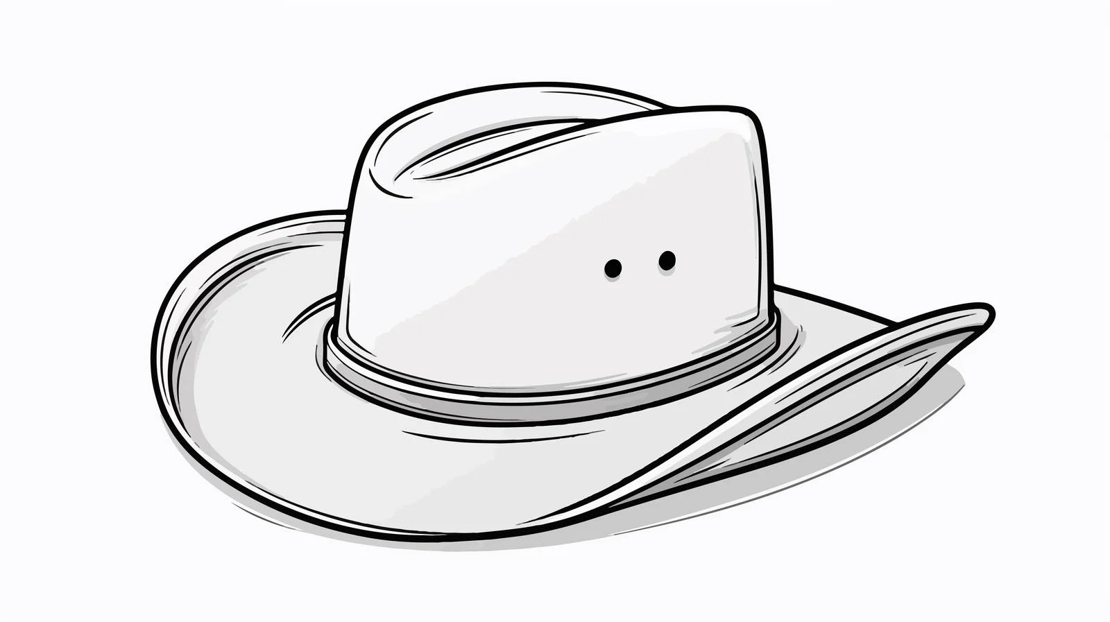 Cowboy Hat Doodle Sketch Vector Drawing — free download from Dotvec