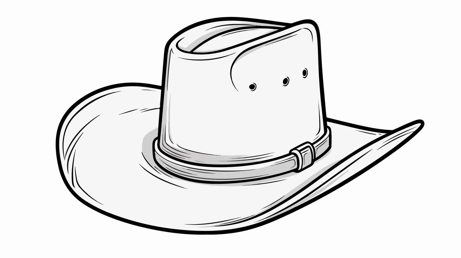 Hand-drawn Cowboy Hat Doodle Sketch Vector — free download from Dotvec