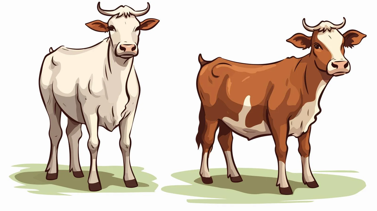 Hand-Drawn Doodle Style Cows Sketch — free download from Dotvec