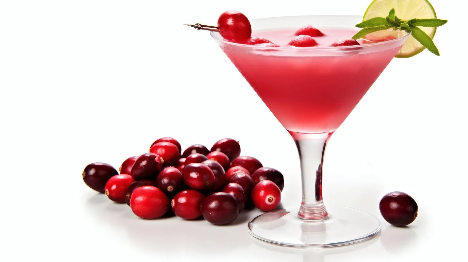 Delicious Cranberry Vodka Cocktail on White — free download from Dotvec
