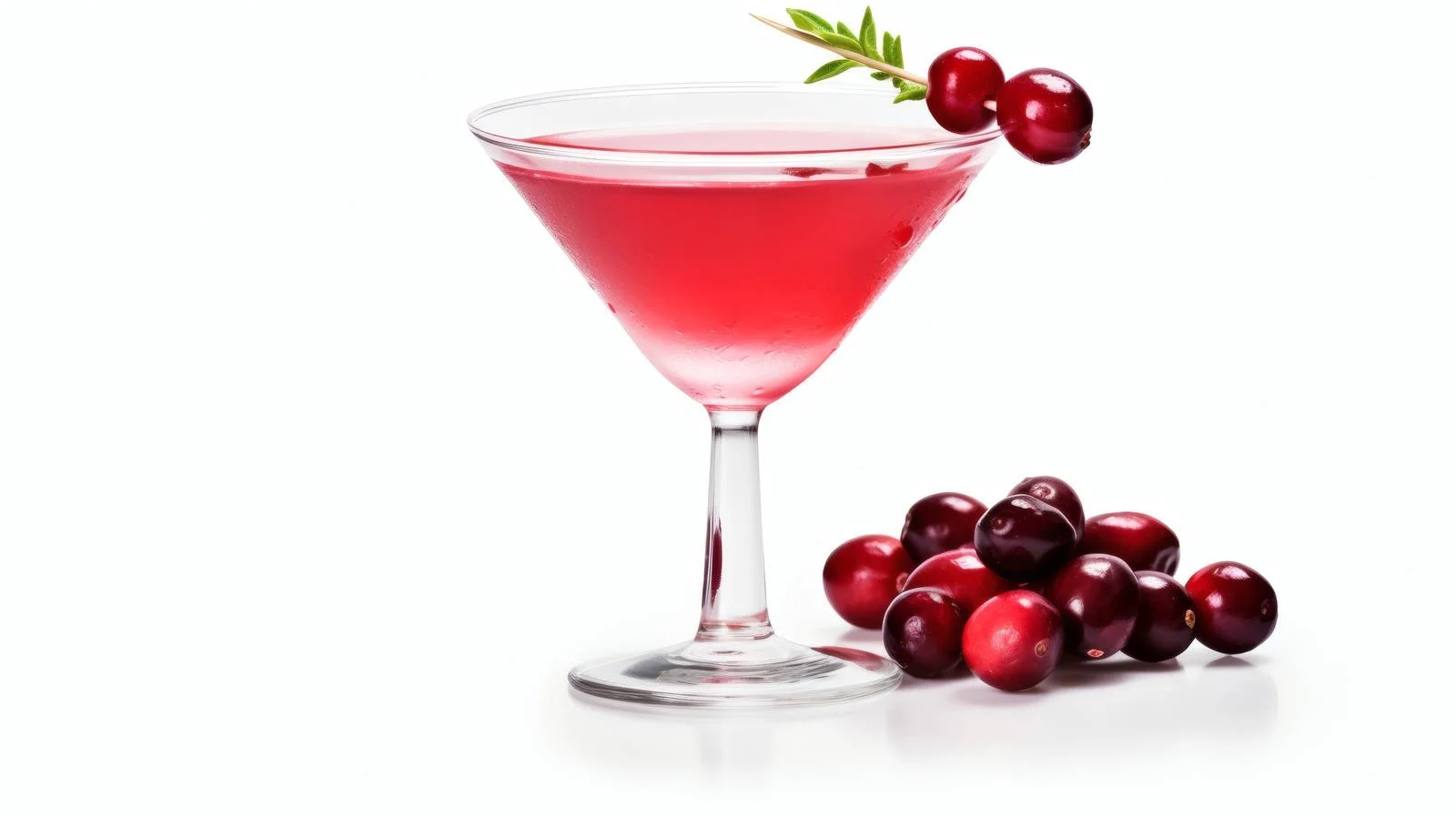 Refreshing Cranberry Vodka Cocktail on White — free download from Dotvec