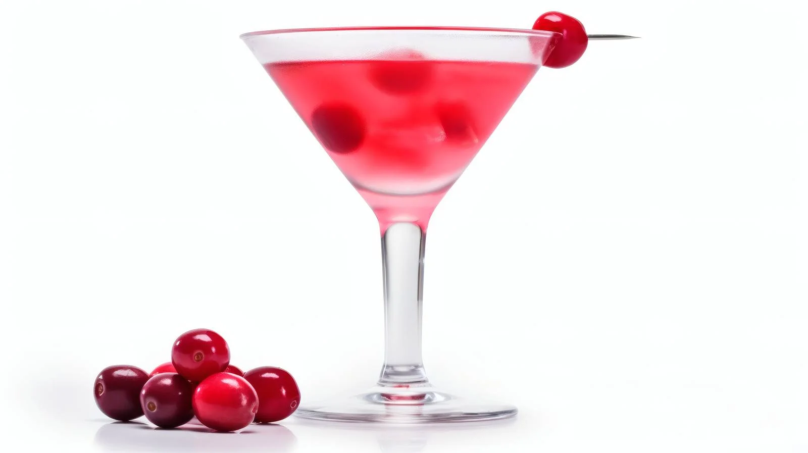 Refreshing Cranberry Vodka Drink on White — free download from Dotvec