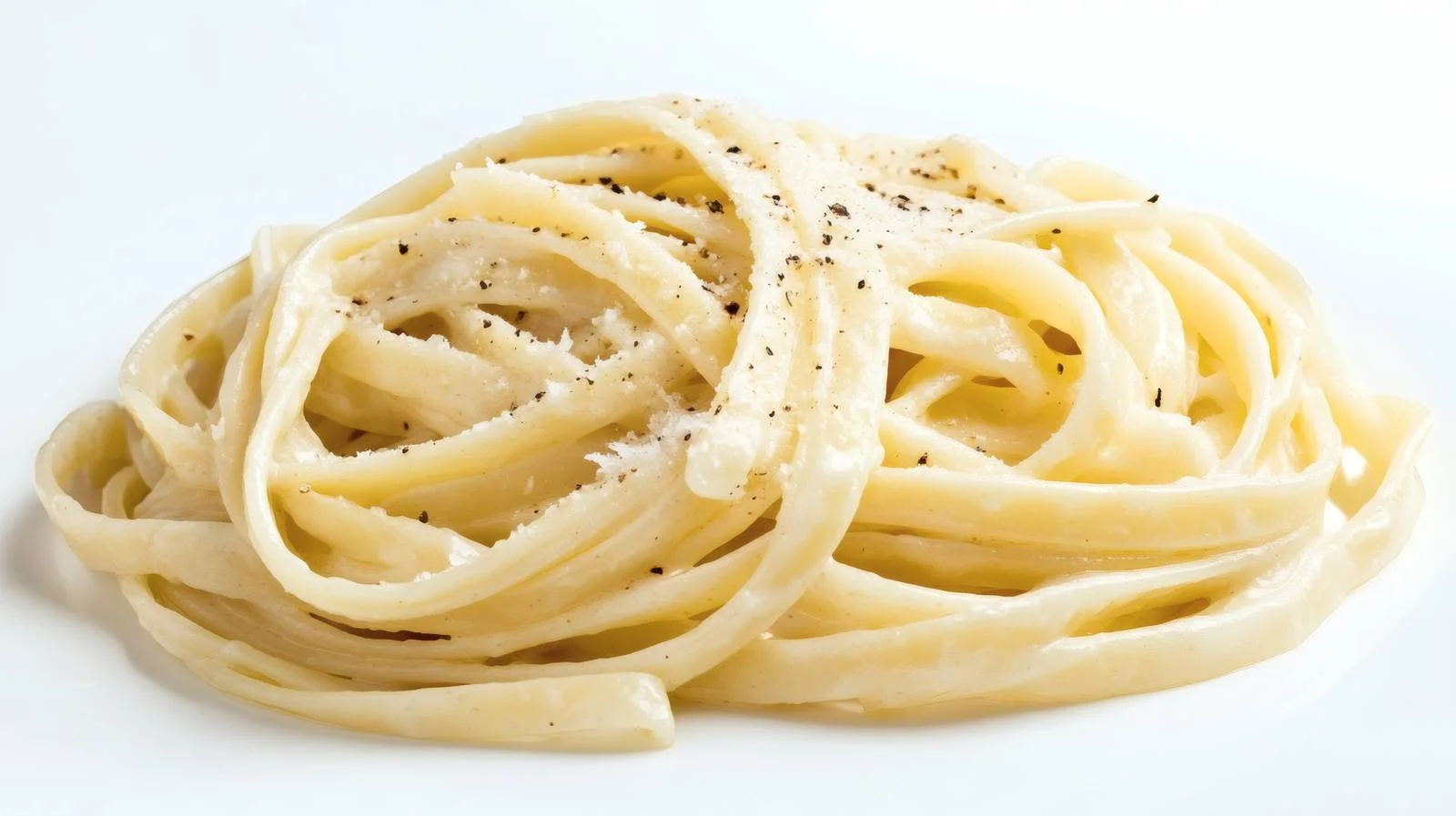 Gourmet Creamy Alfredo Pasta on White — free download from Dotvec