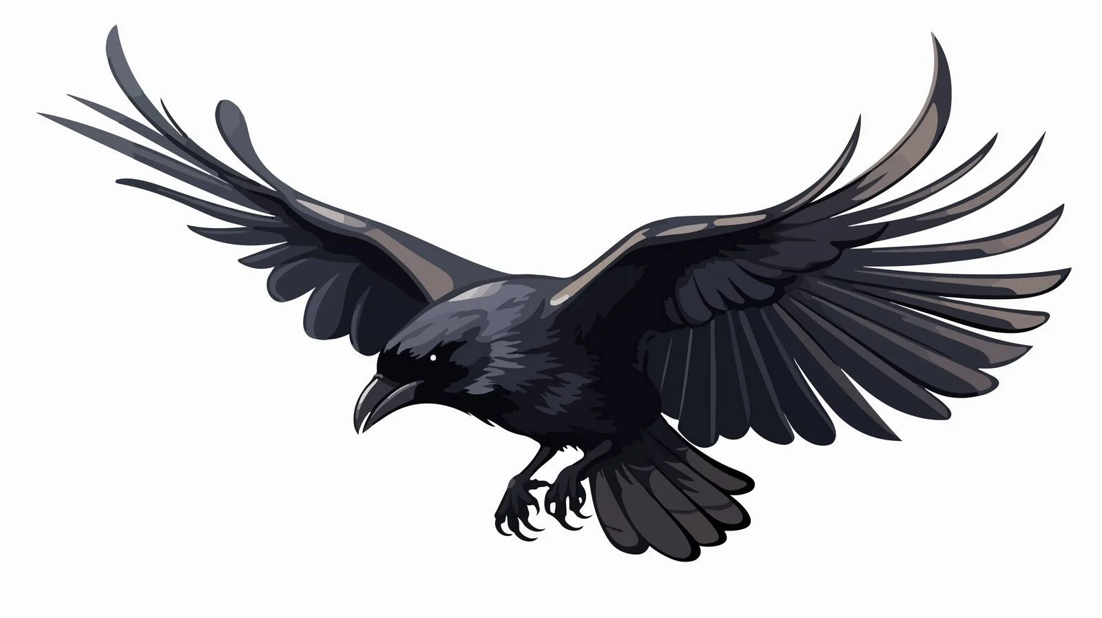 Crow Attack Icon Cartoon Vector — free download from Dotvec